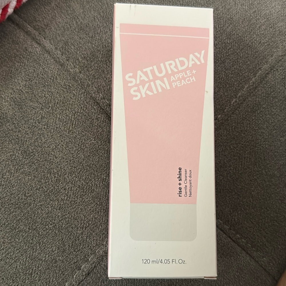 Saturday Skin Apple + Peach Rise + Shine Gentle Cleanser Sealed 120ml New